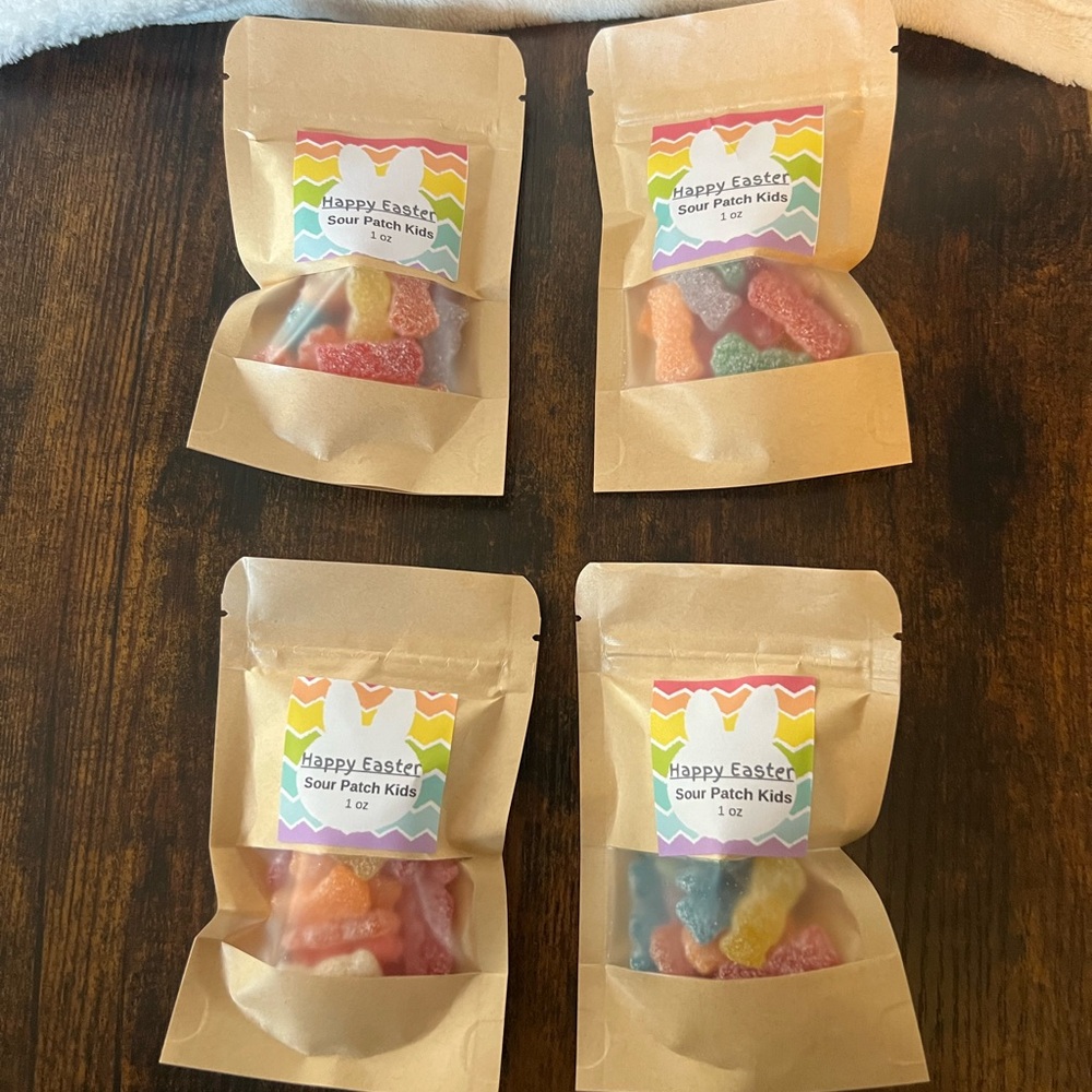 Happy Easter Sour Patch Kids Party Pack made to order 1 oz package set of 4